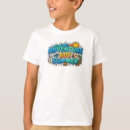 snygg sommar t-shirt design för pojkar