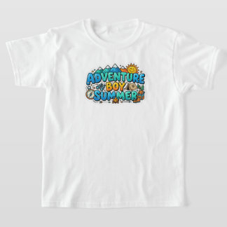 snygg sommar t-shirt design för pojkar