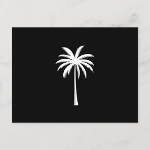 Snygg sommarlovssolnedgång Strand Palmtree Vykort