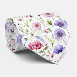 Snygg sommartid Blommigt Neck Tie Slips