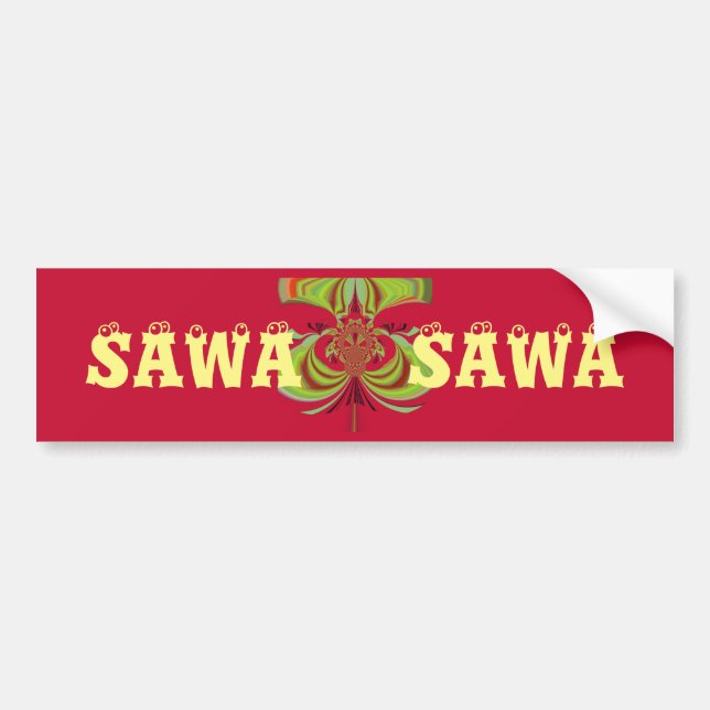 Snygg Söt Uniquely Exceptional Sawa Sawa Bildekal (Framsidan)