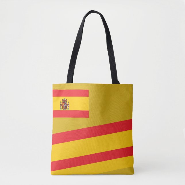 Snygg Spanien Flagga Färg | Spanska flickor Tygkasse (Framsida)