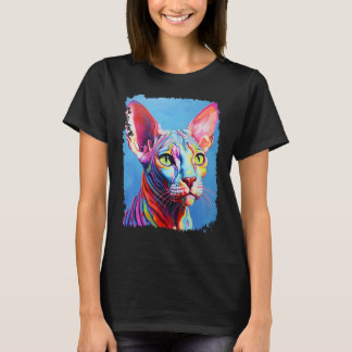 Snygg Sphynx Hårfri Katt T Shirt