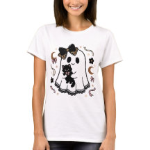snygg spök-coquette t-shirt