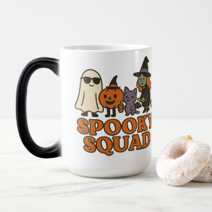 Snygg Spöktrupp Cute Ghost Witch Pumpkin Katt Desi Magisk Mugg