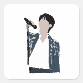 Snygg Springer Sunjae Fyrkantigt Klistermärke