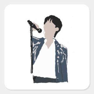 Snygg Springer Sunjae Fyrkantigt Klistermärke