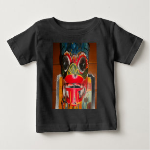 Snygg srilankesisk traditionell brandmaskkonst t shirt