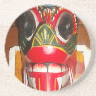 Snygg srilankesisk traditionell brandmaskkonst underlägg