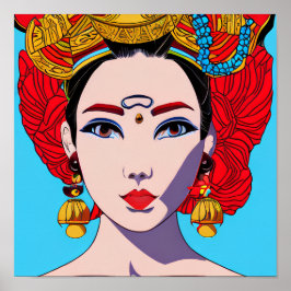Snygg stamkvinna Snyggt Haute Couture Anime Poster