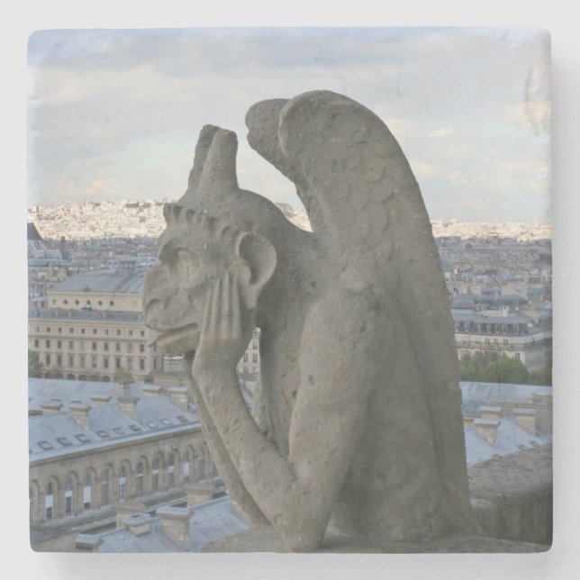 Snygg Stone Gargoyle Stenunderlägg (Framsidan)