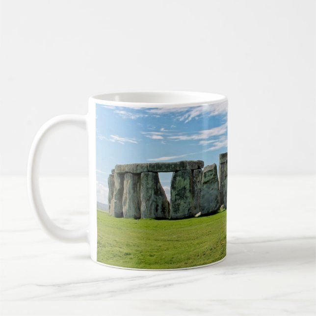 Snygg Stonehenge Sculpture-Wiltshire, England Kaffemugg (Vänster)