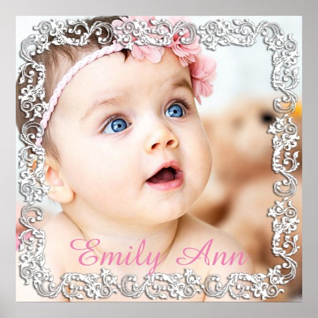 Snygg stor foto Poster med skript Gräns (Framsidan)