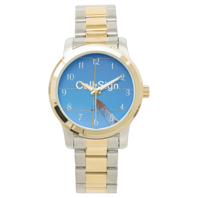 Snygg strålningsantenn och anropssignal armbandsur (Framsida)