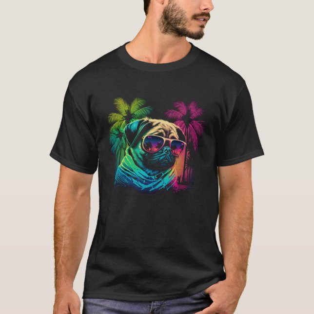Snygg strandmops t shirt (Framsida)