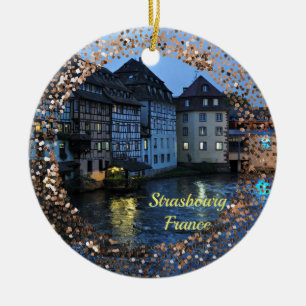 Snygg Strasbourg, Frankrike Ceramic Ornament fram