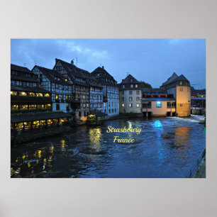Snygg Strasbourg, Frankrike Poster