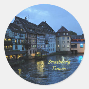 Snygg Strasbourg, Frankrike Runt Klistermärke