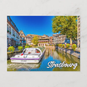 Snygg Strasbourg, Frankrike Vykort
