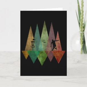 Snygg Styliserad Geometrisk Discgolf Kort