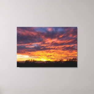 Snygg Sunset Canvas Triptych art