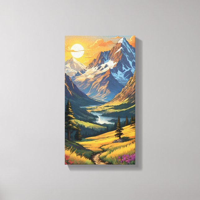 Snygg Sunset Canvas Wall Art (Framsida)