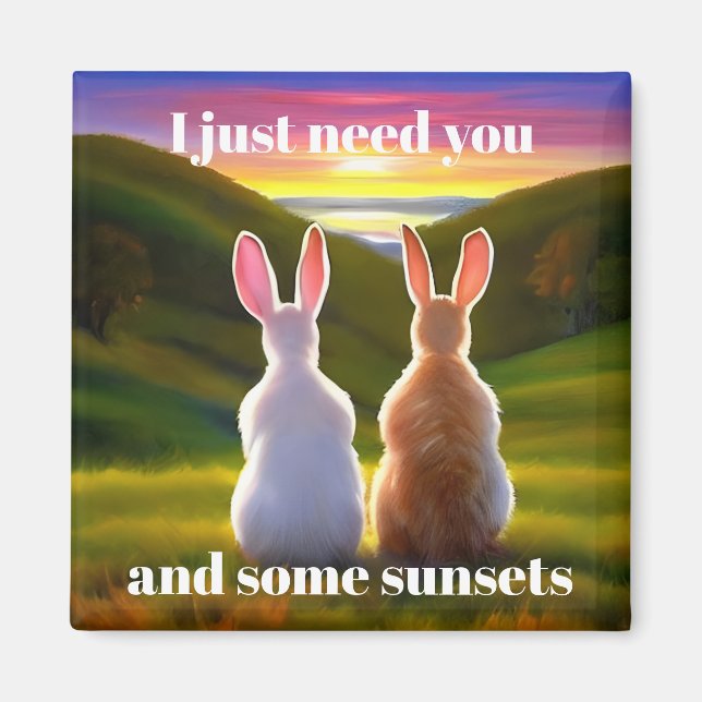 Snygg Sunset Magnet (Framsidan)