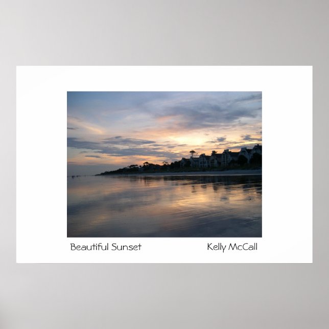 Snygg Sunset Poster (Framsidan)