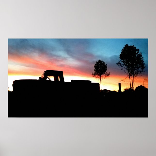 Snygg Sunset Poster (Framsidan)