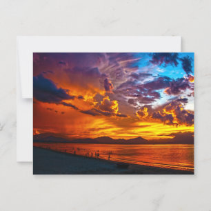Snygg Sunset Vykort