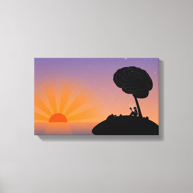 Snygg-Sunset | Zazzle_Growshop Canvastryck (Framsida)