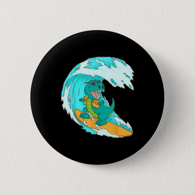 Snygg surfdesign för män kvinnor surfar surf surf knapp (Framsida)