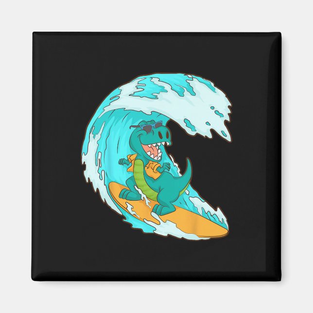 Snygg surfdesign för män kvinnor Surfar Surf Surf Magnet (Framsidan)