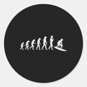 Snygg surfdesign för män kvinnor surfar surf surf runt klistermärke