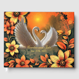 Snygg svanar i kärlek. gästböcker