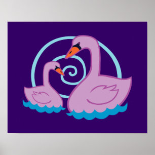 Snygg Svanar Poster