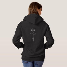 Snygg svart hoodie 'Jesus' Kristus är kung T Shirt