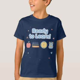 Snygg svart t-shirt för pojkar med Back-to-School-