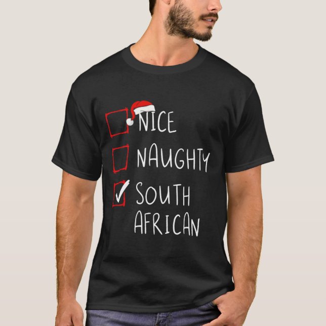 Snygg sydafrikansk jul, syd Afrika T Shirt (Framsida)
