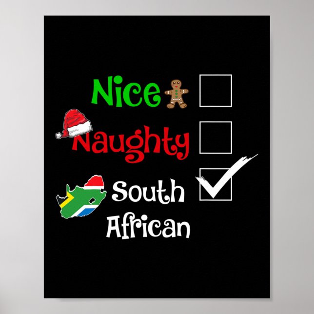 Snygg sydafrikansk sydafrikansk Afrika jul Poster (Framsidan)
