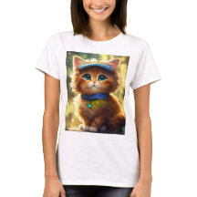 Snygg t-shirt för katt
