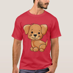 Snygg T-shirt med hundtryck för djurälskare