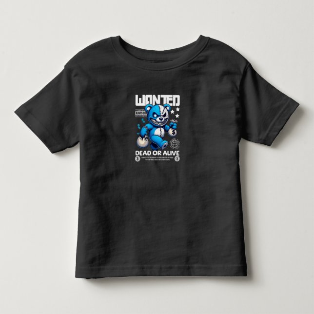 Snygg T-Shirt med Liten Tjuv Björn - Rolig "Efterl (Framsida)