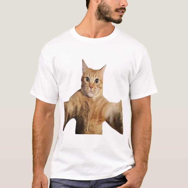 Snygg T-shirt med riktig kattfoto (Framsida)