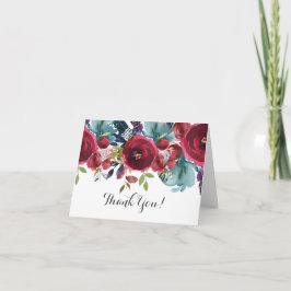 Snygg tack för blommigten kort