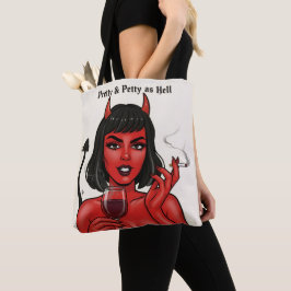 Snygg & Taskig som Fan Djävulsflicka Totebag | Got Tygkasse