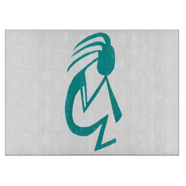 Snygg Teal Kokopelli Painting (Framsidan)