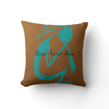 Snygg Teal Kokopelli Painting