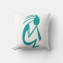 Snygg Teal Kokopelli Painting