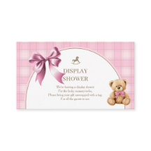 Snygg Teddybjörn Rosa Rutmönstrad Visning Dusj